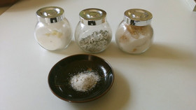 Various infused salt