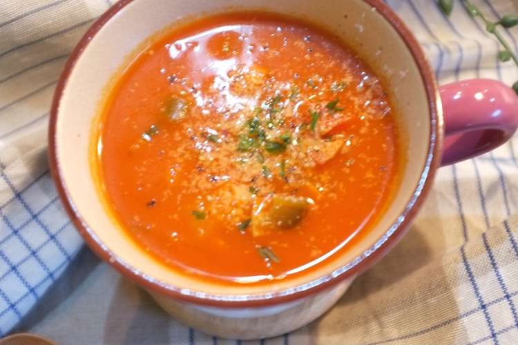 トマトジュースdeミネストローネ レシピ 作り方 By Sachi5 クックパッド 簡単おいしいみんなのレシピが352万品