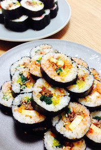 簡単♡韓国のり巻き キンパプ♡巻き寿司