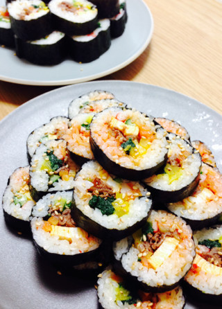 簡単♡韓国のり巻き キンパプ♡巻き寿司の画像