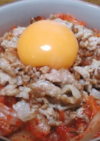 豚キムチ納豆☆スタミナ丼