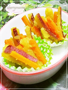お弁当のおかず★人参と薩摩芋の塩きんぴら