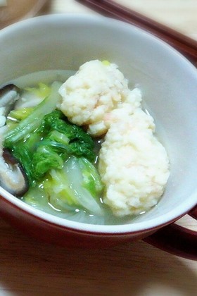 ミキサー不要!フワフワ♡海老しんじょ