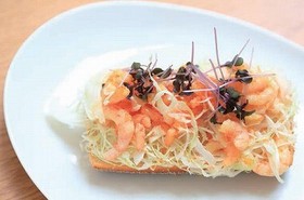 甘海老とコールスローのScanwich