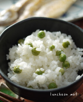 春色豆ご飯☆グリンピースご飯♪