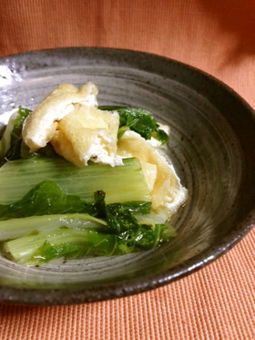 菜っ葉とお揚げの炊いたん、京おばんざい2