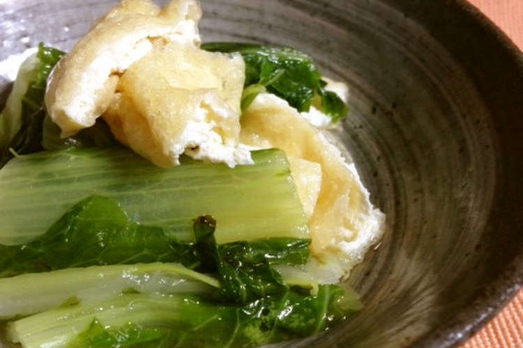 菜っ葉とお揚げの炊いたん 京おばんざい2 レシピ 作り方 By ウチのご飯だよ クックパッド