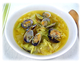 薬膳家レシピ：あさりとキャベツのスープの画像