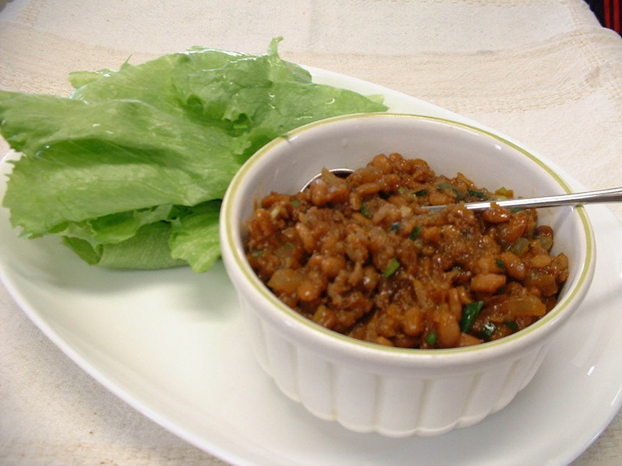 ごはんがすすむ挽肉納豆～ピリ辛～の画像