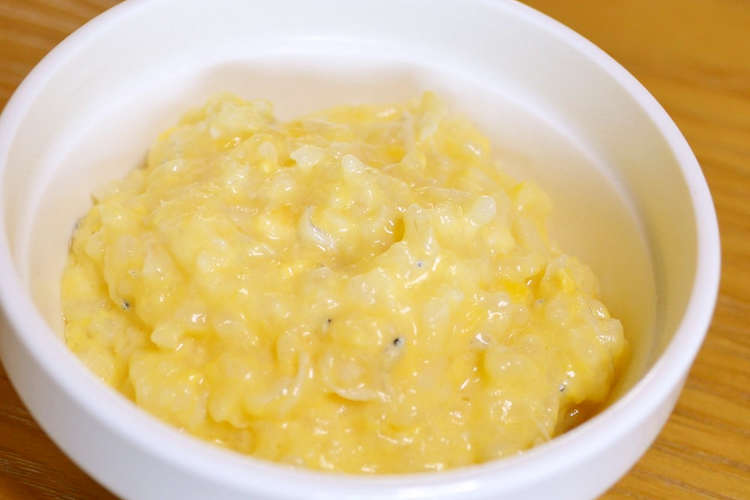離乳食 中期 しらす入りタマゴがゆ レシピ 作り方 By つちかな クックパッド 簡単おいしいみんなのレシピが360万品