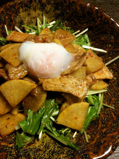 豚と大根の甘辛サラダの写真