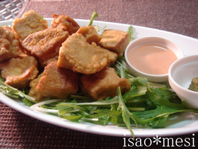 まるで鶏肉?高野豆腐の唐揚げ