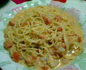 トマトクリームパスタ