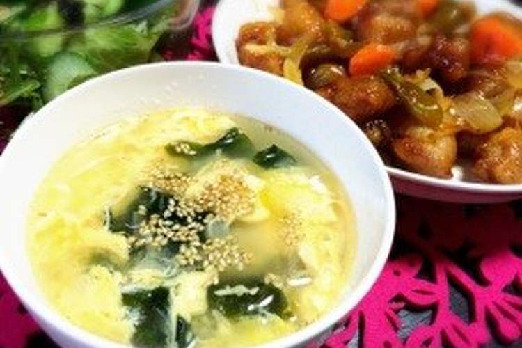 スープ 卵 豆腐