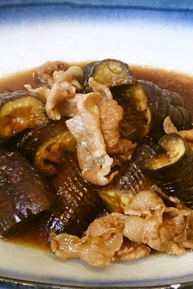 簡単!なすと豚肉の煮物