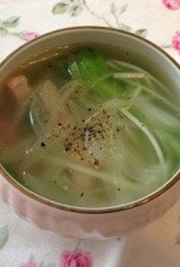 ☆簡単ランチに！水菜の食べるスープ☆