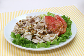 豚しゃぶサラダ カレーソース
