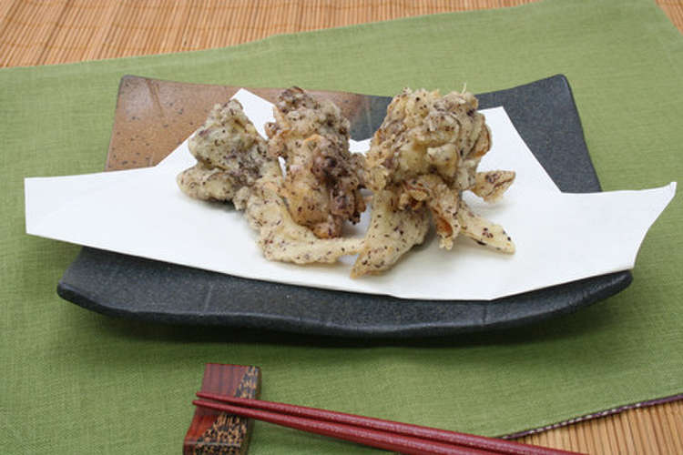 まいたけ天ぷら 赤しそ風味 レシピ 作り方 By 三島食品 クックパッド 簡単おいしいみんなのレシピが359万品