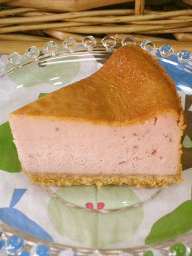 *苺のベイクドチーズケーキ*