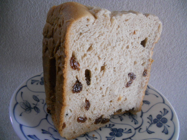 ふわふわ♪ＨＢでレーズン　シナモン食パンの画像