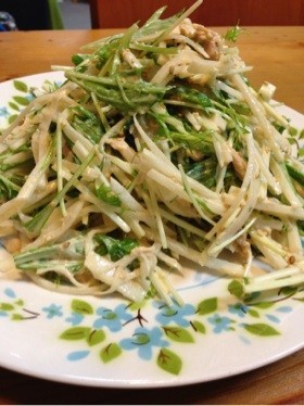 大根と水菜とツナの簡単サラダ♪