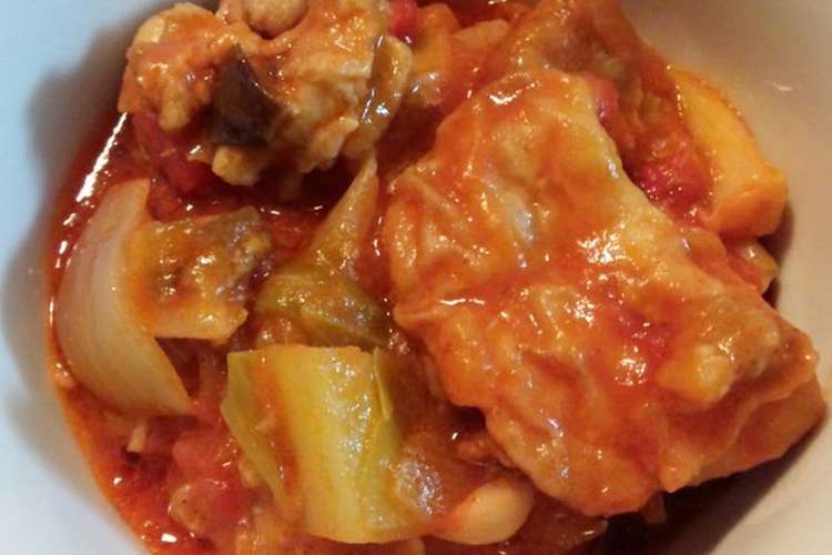 鶏肉のトマト煮込み 残りはカレー レシピ 作り方 By ウェンロビ クックパッド