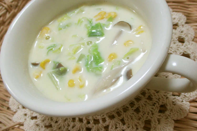 市販コーンスープ 野菜 きのこ アレンジ レシピ 作り方 By Sakura クックパッド 簡単おいしいみんなのレシピが360万品
