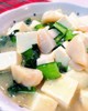 ホタテ貝柱と木綿豆腐の塩あんかけ
