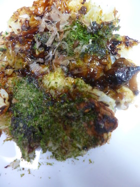 ほたるいかの佃煮入り・お好み焼き