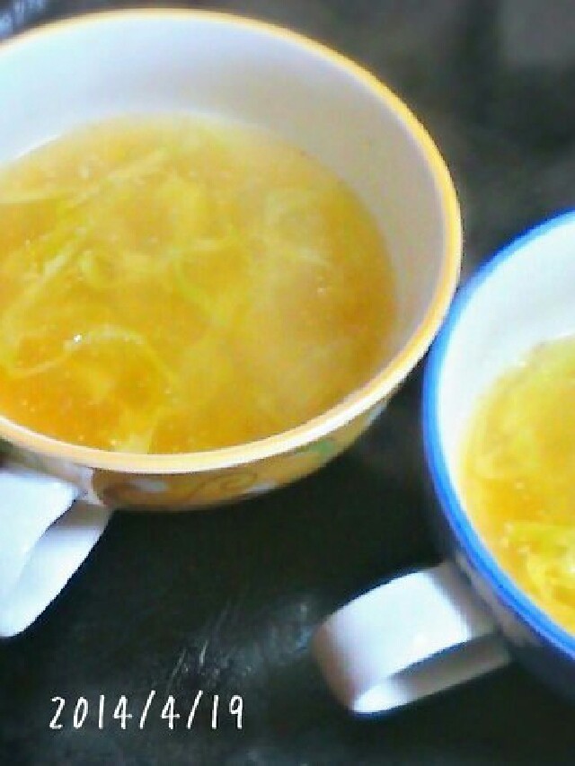 キャベツのごま風味スープの画像