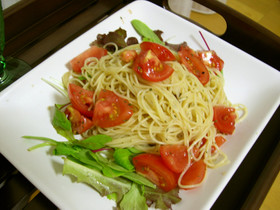 トマトの冷製パスタ