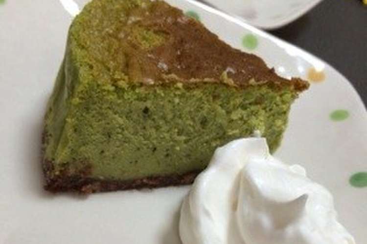 簡単抹茶チーズケーキ レシピ 作り方 By まとちゃん クックパッド 簡単おいしいみんなのレシピが350万品