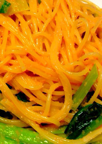 たらこと小松菜の簡単スパゲッティ