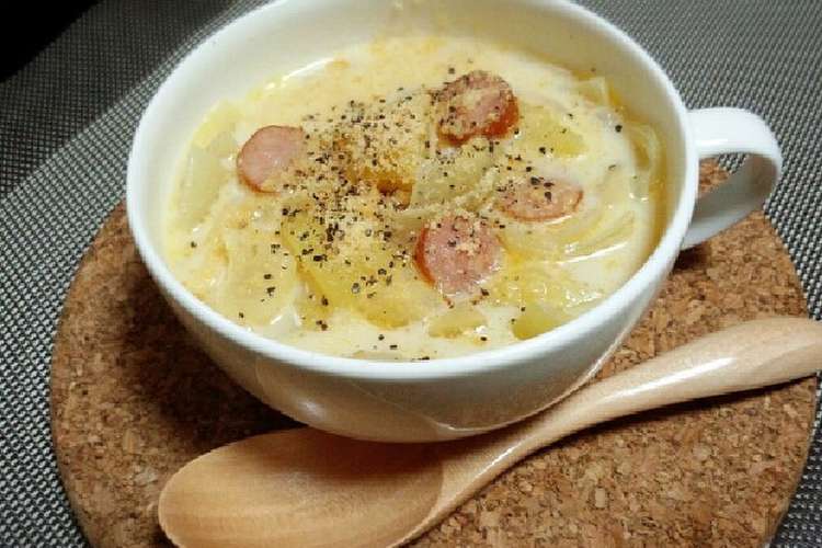 朝食やランチに レンジで味噌ミルクスープ レシピ 作り方 By まぷ1010 クックパッド 簡単おいしいみんなのレシピが375万品