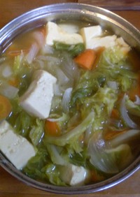 豆腐入り野菜スープ