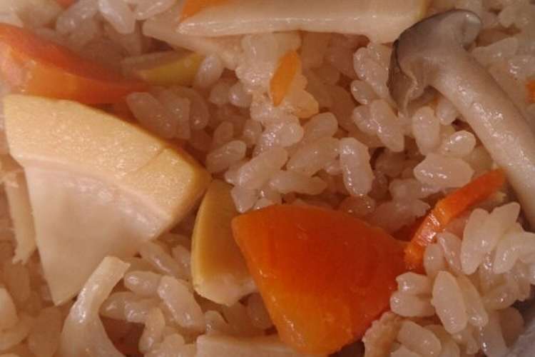 3合分 炊き込みご飯の調味料 筍ご飯 レシピ 作り方 By モクレーン クックパッド 簡単おいしいみんなのレシピが360万品