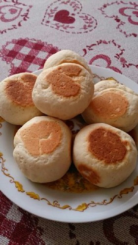 発酵なし!フライパンで丸パン