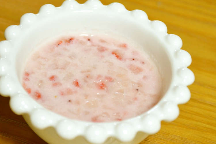 離乳食 中期 高野豆腐入り苺ミルク レシピ 作り方 By つちかな クックパッド 簡単おいしいみんなのレシピが359万品