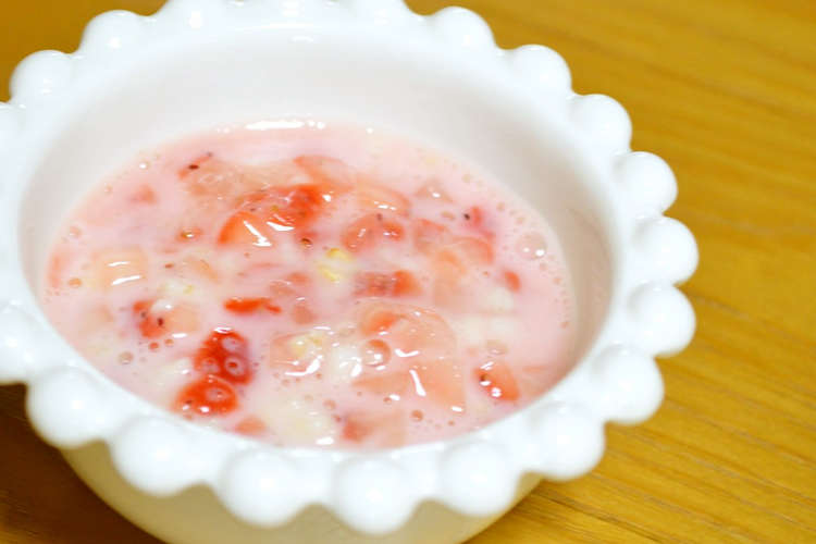 離乳食 中期 オートミール入苺ミルク レシピ 作り方 By つちかな クックパッド 簡単おいしいみんなのレシピが367万品