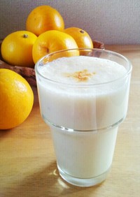 バナナ＆オレンジのジンジャーミルク