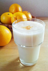 バナナ＆オレンジのジンジャーミルク