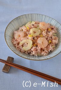 海老とセロリの塩レモン寿司