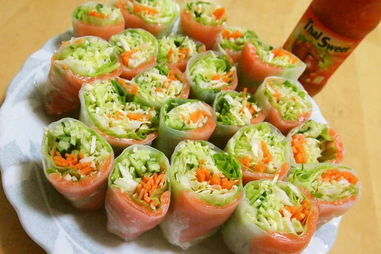 ガッツリ野菜 生春巻き レシピ 作り方 By うさぎのうちゃこ クックパッド 簡単おいしいみんなのレシピが357万品