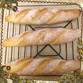 お家にあるものでフランスパンの画像