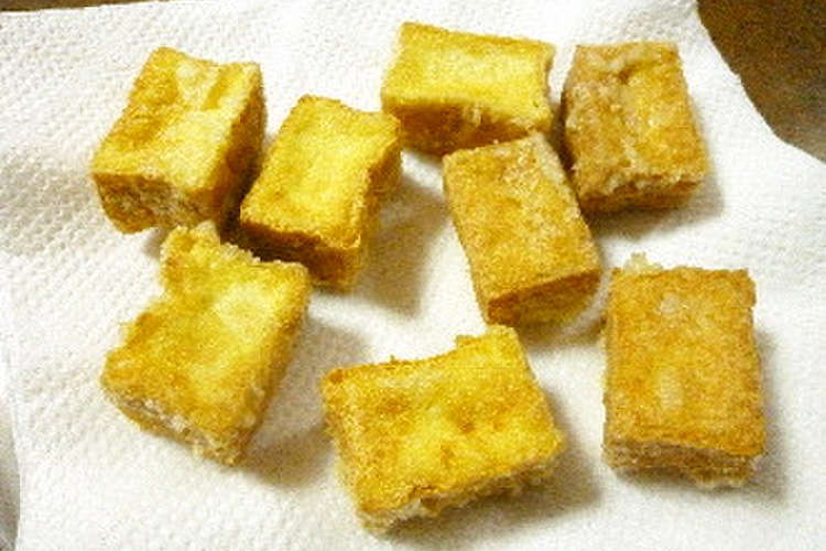 絹厚揚で簡単サクサク 揚げだし豆腐 レシピ 作り方 By Rusk1101 クックパッド 簡単おいしいみんなのレシピが358万品