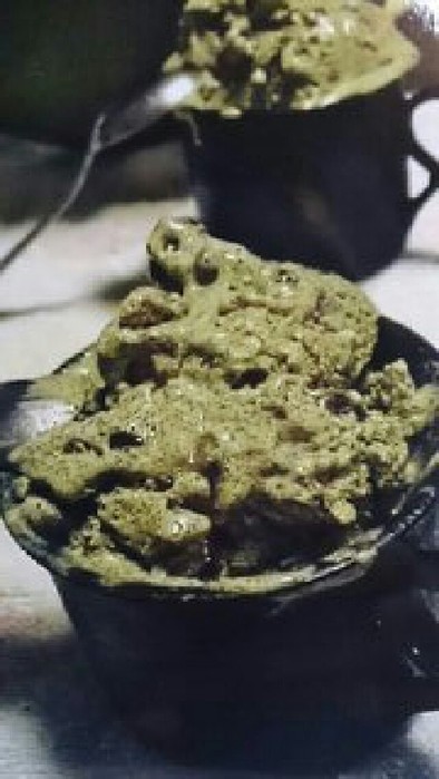 緑茶小豆アイスの写真