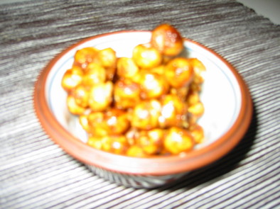 豆麩で☆キャラメルナッツポップコーンの写真