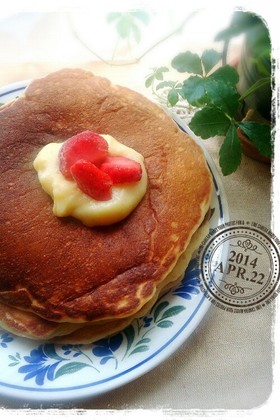 失敗したパン生地で!パンケーキ♪