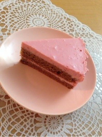ラズベリームースケーキの写真