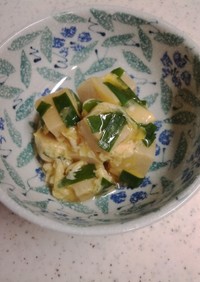 高野豆腐リメイク♪ニラの卵とじ☆
